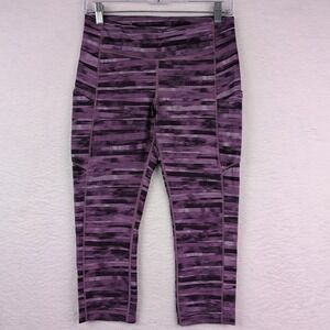 Lululemon Speed Up Crop 21" Leggings Women's Size 8 Purple Multi